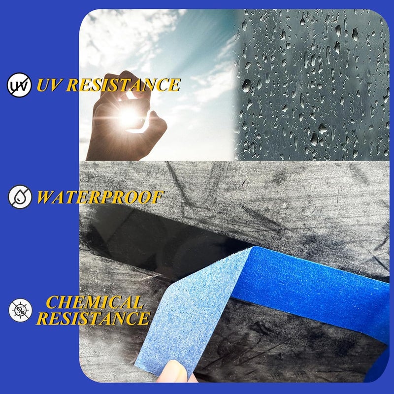SmaringRobot Professional Painters Tapes 2 Inch Wide (1.88 in x 60.1 Yds x 6 Rolls =360.6 Yds), Blue Masking Tape, Paint Paper Tape, Protects Surfaces, No Residue, Painter's Tape for Wall Painting, Canvas Edging - Image 5